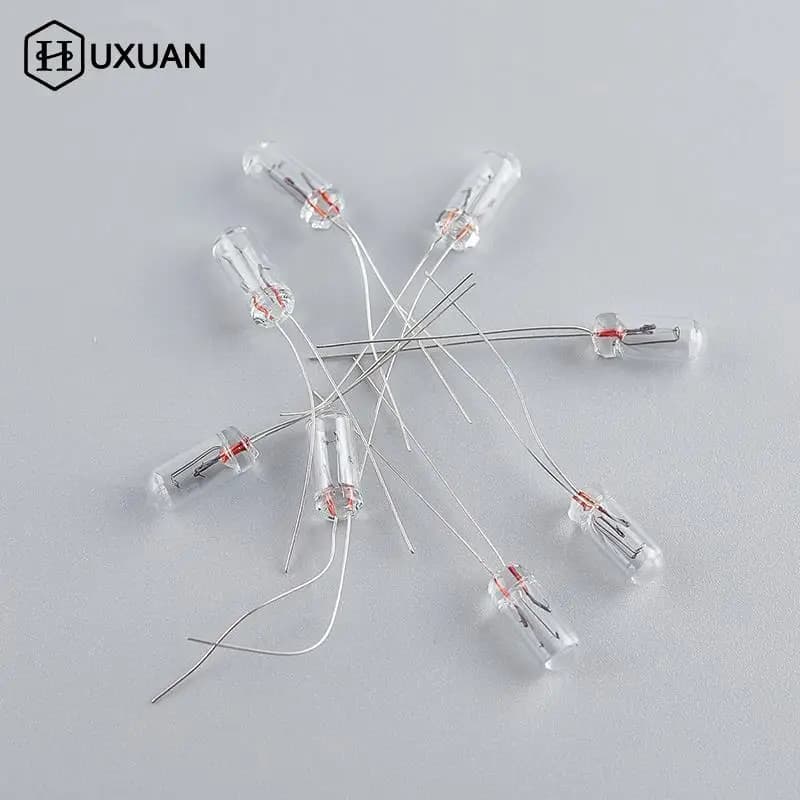 10pcs Miniature 0.07A 3mm 4mm 5mm 1.5V,3V,6V, 9V,12V, 24V Lamp Light Bulb Edison Incandescent Filament Rice