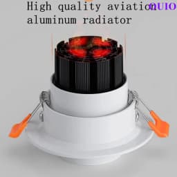 2026 New Style Zoom Beam Angle Adjustable 15-60 Degree Recessed Dimmable LED Downlight 10W12W15W18W20W24W COB Ceiling Spot Light