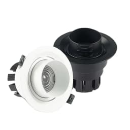 2026 New Style Zoom Beam Angle Adjustable 15-60 Degree Recessed Dimmable LED Downlight 10W12W15W18W20W24W COB Ceiling Spot Light