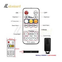 Dual Color LED 5V 12V 24V Dimmer RF Wireless Remote Control DC USB Plug 3 Pin 2700-6500K PWM Controller for CCT 5050 Strip Light