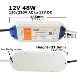 12 Volt Power Supply 12V LED Driver 18W 28W 48W 72W 100W AC 110V 220V to 12V DC Lighting Transformer Adapter for LED Strip CCTV