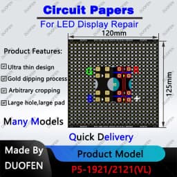 P5 series Circuit Paper,Double-sided solder pads, fully covered with large holes ,Used for repairing damaged PCB pads