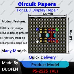 P5 series Circuit Paper,Double-sided solder pads, fully covered with large holes ,Used for repairing damaged PCB pads
