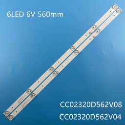 NVT-32H103W TV's LED Backlight Strips CC02320D562V08 320L(320E9) 2X6 6S1P 1210 Bands Ruler CC02320D562V04 32E9 2X6 16/3/18 560mm