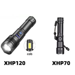 Super XHP120 Powerful Led Flashlight XHP90 High Power Torch Light Rechargeable Tactical Flashlight 18650 Usb Camping Lamp