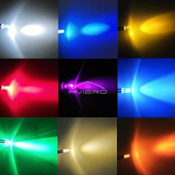 10Pcs 3mm 5mm Round LED 12V 20cm Pre Wired White Blue Yellow Diode Lamps DIY Billboard Decoration Lights Emitting Diodes Bulbs