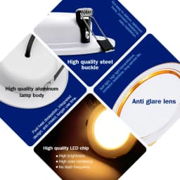 LED Downlight AC 110V 220V Recessed Ceiling Lamp DC12V 24V 5W 9W 12W 15W 18W Ultra-Thin Cold White/Warm White Led Spotlight