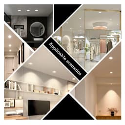 LED Downlight AC 110V 220V Recessed Ceiling Lamp DC12V 24V 5W 9W 12W 15W 18W Ultra-Thin Cold White/Warm White Led Spotlight