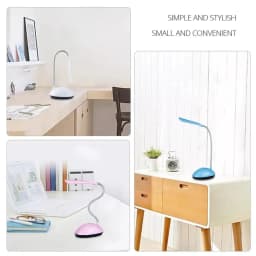 Portable LED Light Flexible Table Reading Lamp Battery Powered Book Light Eye Protection Books Nightlight for Study Night