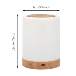 Smart LED Night Light, Portable Touch Control Table Lamp, USB Rechargeable RGB Changing Room Decor for Kids Bedroom Camping Deco