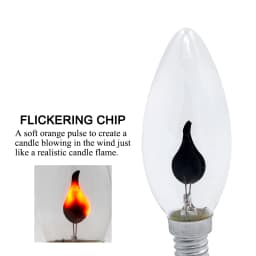 10pcs/lot Edison Flame LED Candel Light Bulb Flicker E27 E14 220V 3W Tip / Tail Retro Vintage Fire Filament Lamp Decor Lighting