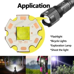 XHP70.3 LED Chip High Power Lamp Ceramic Beads7070 40W DC3V 6V 12V Cold Warm White XHP70.2 XHP50.2 Flashlight Head/ Searchlight