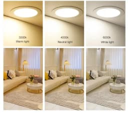 1pcs AC 85-265V Ultra Thin Round/Square LED Panel Light 6W 8W 15W 20W Aluminum Ceiling Recessed Downlight open hole adjustable