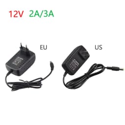 DC 12V 1A 2A 3A Power Supply AC100-240V Converter Adapter DC12V EU/US/UK/AU Plug 5.5mm X 2.1-2.5mm Lighting Transformer Driver