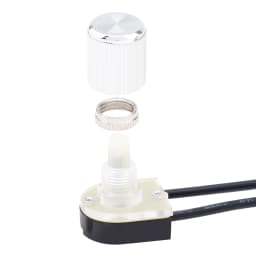 Electrical Rotary Switch Two Stage ON-OFF Switch for Table Lamp / Floor Lamp / Canopy Light, 2 Wire Rotary Lamp Switch