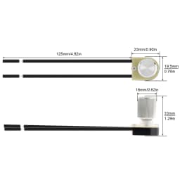 Electrical Rotary Switch Two Stage ON-OFF Switch for Table Lamp / Floor Lamp / Canopy Light, 2 Wire Rotary Lamp Switch
