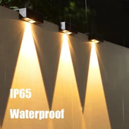 New Super Bright Solar Wall Lamp Waterproof Outdoor Garden Courtyard Fence Decor Wall Lamp Atmosphere Lamp