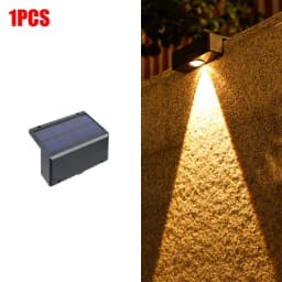 New Super Bright Solar Wall Lamp Waterproof Outdoor Garden Courtyard Fence Decor Wall Lamp Atmosphere Lamp