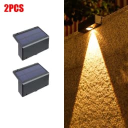 New Super Bright Solar Wall Lamp Waterproof Outdoor Garden Courtyard Fence Decor Wall Lamp Atmosphere Lamp