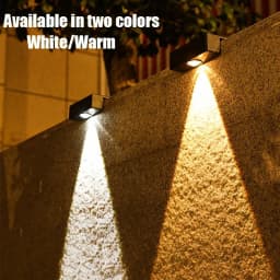 New Super Bright Solar Wall Lamp Waterproof Outdoor Garden Courtyard Fence Decor Wall Lamp Atmosphere Lamp