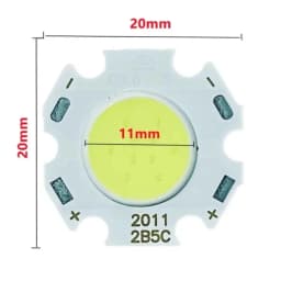 20 pcs A Lot 3W 5W 7W LED COB Source Chip High Power LED COB Side 11mm Light Bulb Light Lamp Spotlight Down Light 3000K TO 6500K