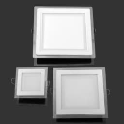 LED Downlight Ceiling 6W 9W 12W 18W Recessed LED Ceiling Lamp Glass Body AC 85-265V LED Light + LED Driver
