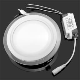 LED Downlight Ceiling 6W 9W 12W 18W Recessed LED Ceiling Lamp Glass Body AC 85-265V LED Light + LED Driver