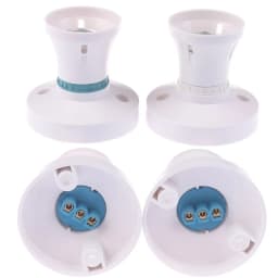 High Power E27 Screw Ceiling Lamp Head LED Lamp Holder Desktop Led Lighting Base Socket Home Heat Resistant Round Lamp Holder