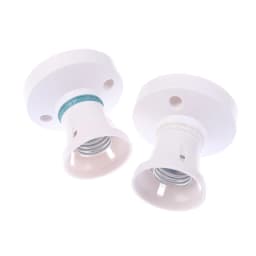 High Power E27 Screw Ceiling Lamp Head LED Lamp Holder Desktop Led Lighting Base Socket Home Heat Resistant Round Lamp Holder