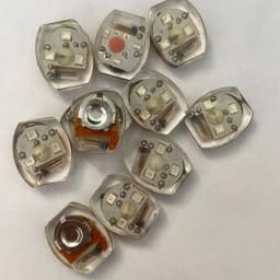 10Pcs Luminous LED Shoe Light Shoe Decoration Glowing Miniature Vibrating Light Plastic Movement Electronics Lamp Kids Gift