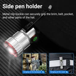 Zoom White Beam Light Mini Flashlight Rechargeable Portable Pocket Magnet Torch Home Outdoor Camping Hiking Fishing Work Lamp