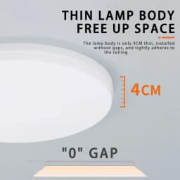 LED Ceiling Light Modern Circular Ultra-thin Light Fixture Bedroom Living Room 18W 24W 36W 48W Indoor Home Decoration Light