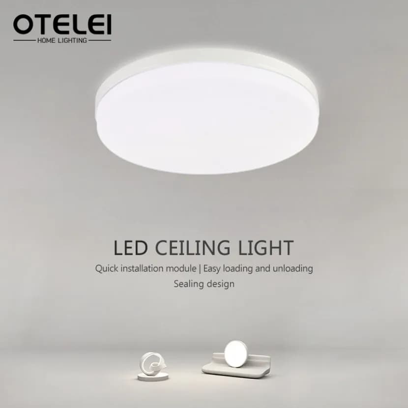 LED Ceiling Light Modern Circular Ultra-thin Light Fixture Bedroom Living Room 18W 24W 36W 48W Indoor Home Decoration Light