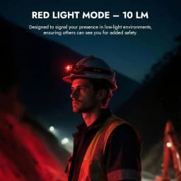 WUBEN H1 Pro Headlamp Rechargeable High-Powerful Headlight 1200Lumens P8 LED With 2600mAH Battery Lightweight For Runing Fishing