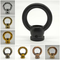 2 Pieces M10 fine tooth chandelier Iron pendant Ring crystal Lamp closed Hook chain load-bearing Iron Ring Lighting Accessories