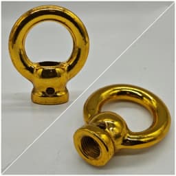 2 Pieces M10 fine tooth chandelier Iron pendant Ring crystal Lamp closed Hook chain load-bearing Iron Ring Lighting Accessories