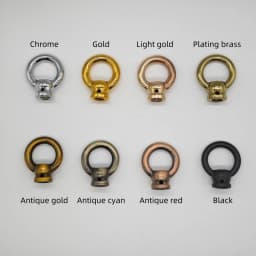 2 Pieces M10 fine tooth chandelier Iron pendant Ring crystal Lamp closed Hook chain load-bearing Iron Ring Lighting Accessories
