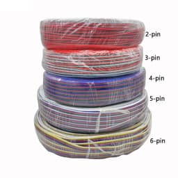5M-100M RGB Led Connector Cable 22/20/18AWG 2/3/4/5/6Pin Electric Extension Wire for 5050 3528 WS2812B RGBW CCT LED Strip Lights