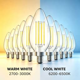 10pcs 6W 4W 2W E14 LED Bulb AC220/240V Filament Candle Light C35 Edison Glass Bulb Retro Antique Vintage Style Cold White Warm