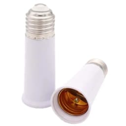 1PCS E27 to E27 Lengthened Lamp Base Tube LED Light Bulb Socket Extension Lamp Head Conversion Base 65MM 80MM 95MM 120MM
