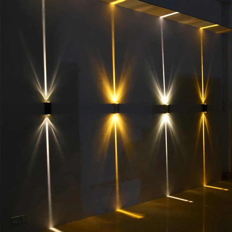 6W/10W Aluminum COB IP65 Waterproof Up and Down Wall Sconce Outdoor Wall Lamp For Porch Garden Courtyard Exterior Lighting