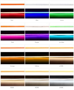 Flexible 4mm/5mm LED COB Strip Tape Lights for DIY Home Decor 400LED/m 9 Colors High Density Dimmable 12V 24V Cuttable
