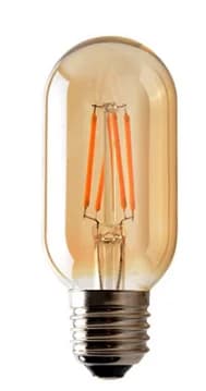 LED Edison Filament Light Retr Bulb Brown Golden T45 G80 G95 G125 4W 8W 2700K  E27 AC 220V 110V Dimmer Restaurant Bedroom