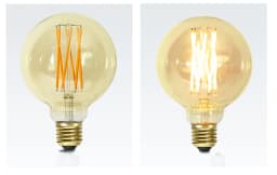 LED Edison Filament Light Retr Bulb Brown Golden T45 G80 G95 G125 4W 8W 2700K  E27 AC 220V 110V Dimmer Restaurant Bedroom