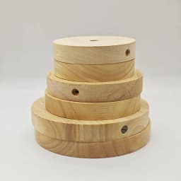 Thickened Solid Wood Ceiling Panel Round Rectangular Ceiling Panel Chassis Lamps Lighting Accessories Single Head 3 Heads