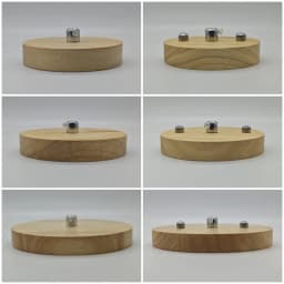 Thickened Solid Wood Ceiling Panel Round Rectangular Ceiling Panel Chassis Lamps Lighting Accessories Single Head 3 Heads