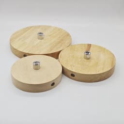 Thickened Solid Wood Ceiling Panel Round Rectangular Ceiling Panel Chassis Lamps Lighting Accessories Single Head 3 Heads
