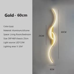 Modern LED Wall Lamp Minimalist Led Light Bedroom Bedside Long Strip Wall Sconces Living Room Sofa Home Indoor Lighting Fixture