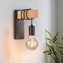 Retro Wood Wall Lamp Vintage Sconce Wall Lights Fixture E27 Indoor Home Decor Dining Room Bedside Lamp Bedroom Lighting