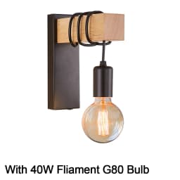 Retro Wood Wall Lamp Vintage Sconce Wall Lights Fixture E27 Indoor Home Decor Dining Room Bedside Lamp Bedroom Lighting